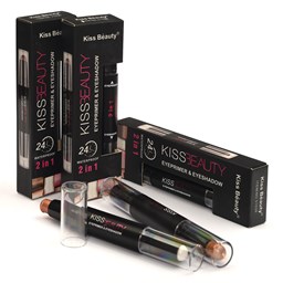 نمایش جزئیات برای پرایمر و سایه چشم دو طرفه کیس بیوتی Kiss Beauty تصویر پرایمر و سایه چشم دو طرفه کیس بیوتی Kiss Beauty