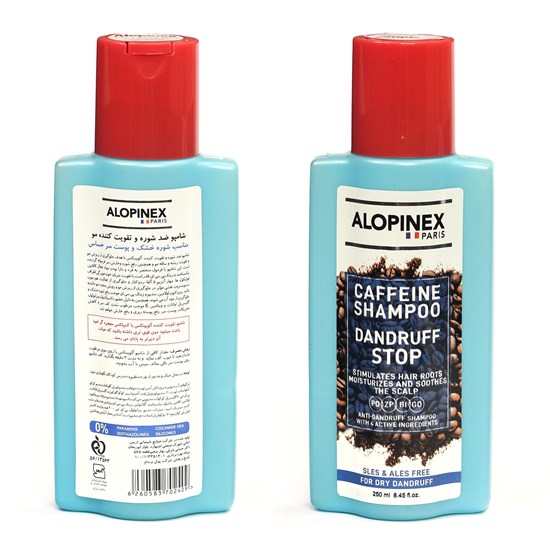 شامپو ضدشوره و تقویت کننده مناسب کف سر حساس و موی خشک آلوپینکس