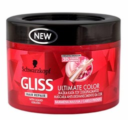 تصویر ماسک مو مخصوص موهای رنگ شده گلیس GLISS 