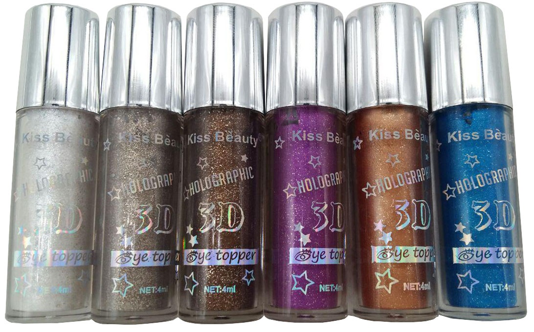 تصویر سایه چشم مایع گلیتری کیس بیوتی KissBeauty