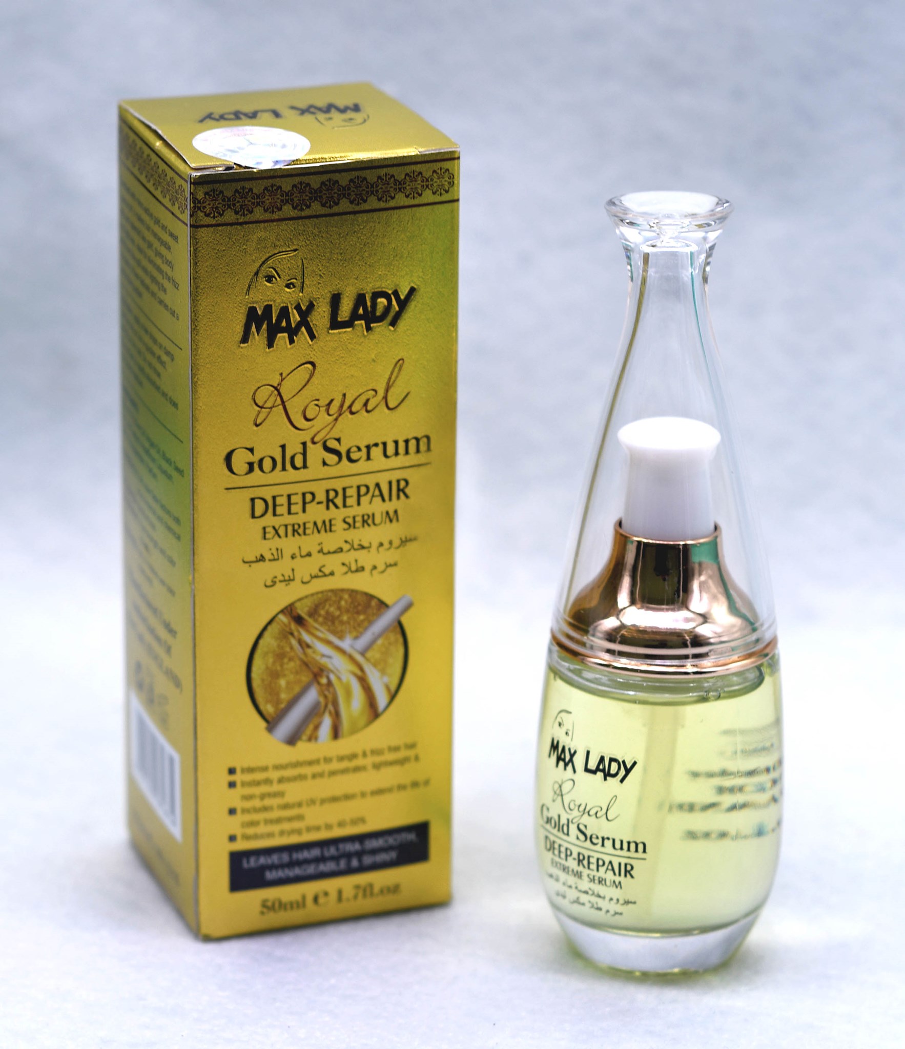 تصویر سرم مو طلا مکس لیدی MAX LADY